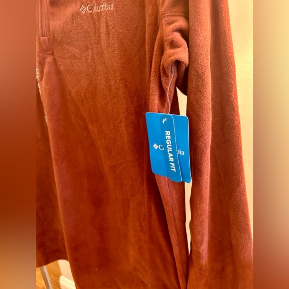 Columbia NEW fleece half zip pullover spice Large L - Picture 4 of 5
